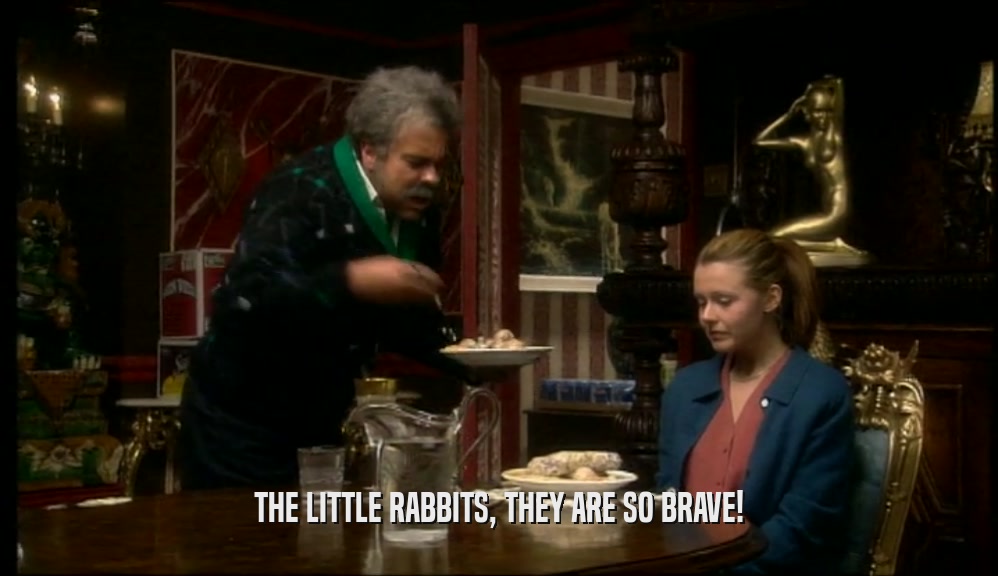 THE LITTLE RABBITS, THEY ARE SO BRAVE!  