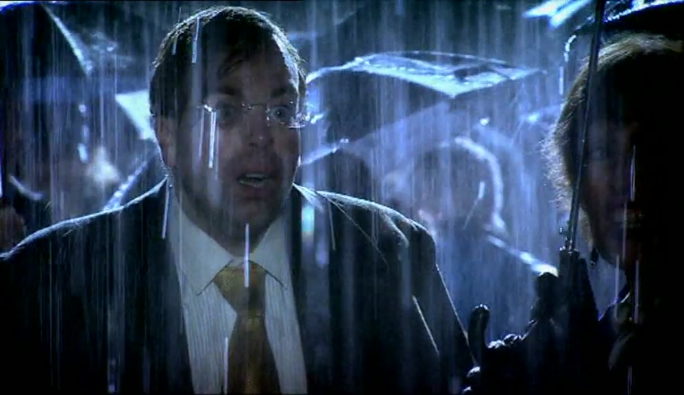 (ROMANTIC MUSIC DROWNS OUT HER SPEECH) 