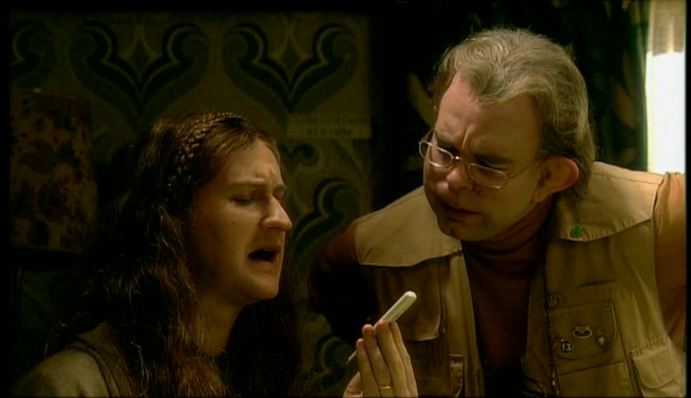 - TEMPERATURE'S A LITTLE HIGH. - HMM. TRY IT IN HIS MOUTH. 