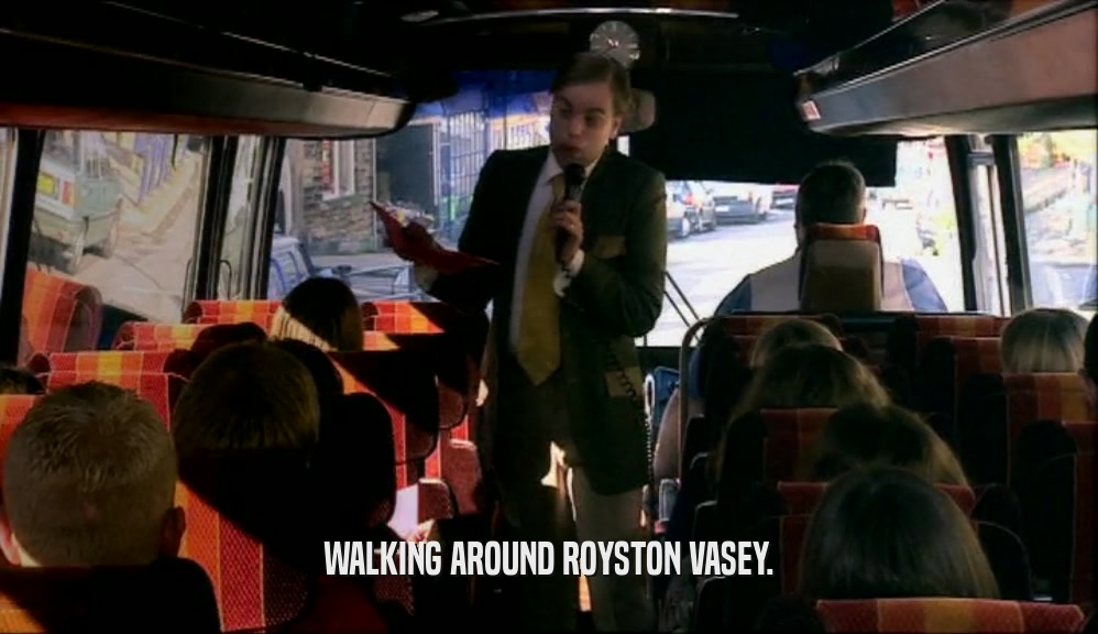 WALKING AROUND ROYSTON VASEY.  