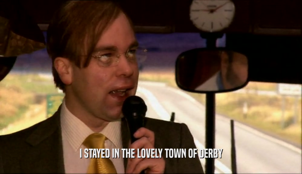 I STAYED IN THE LOVELY TOWN OF DERBY  