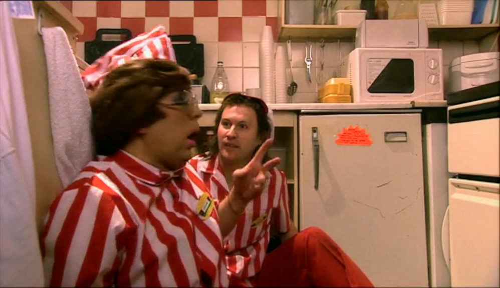 (AMERICAN ACCENT) UM...YEAH...COMING RIGHT UP! 