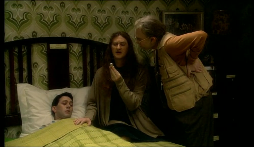 - TEMPERATURE'S A LITTLE HIGH. - HMM. TRY IT IN HIS MOUTH. 