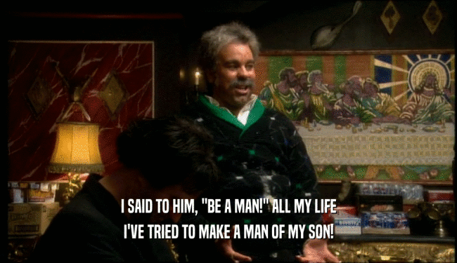 I SAID TO HIM, 