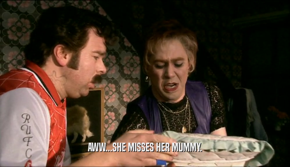 AWW...SHE MISSES HER MUMMY.  