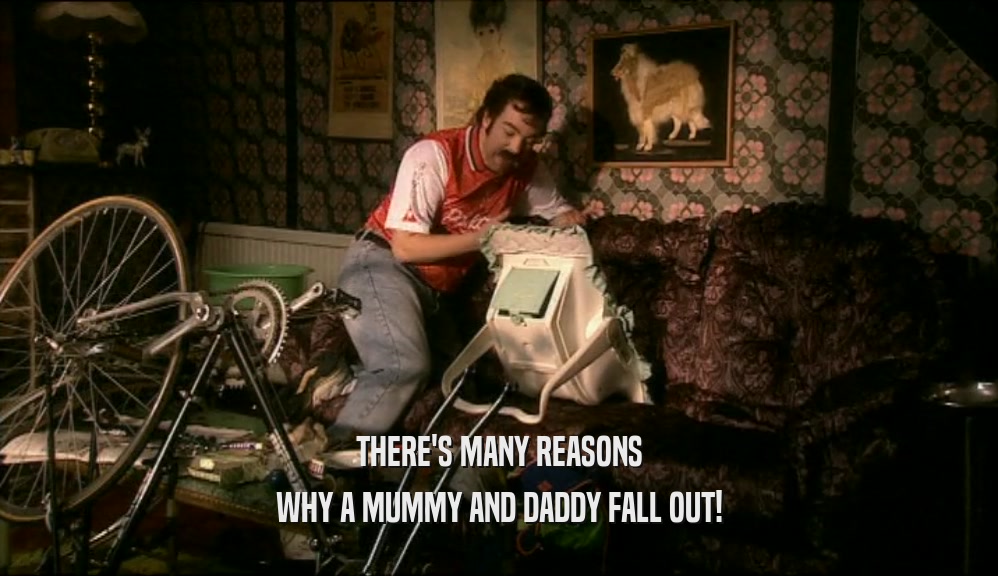THERE'S MANY REASONS WHY A MUMMY AND DADDY FALL OUT! 