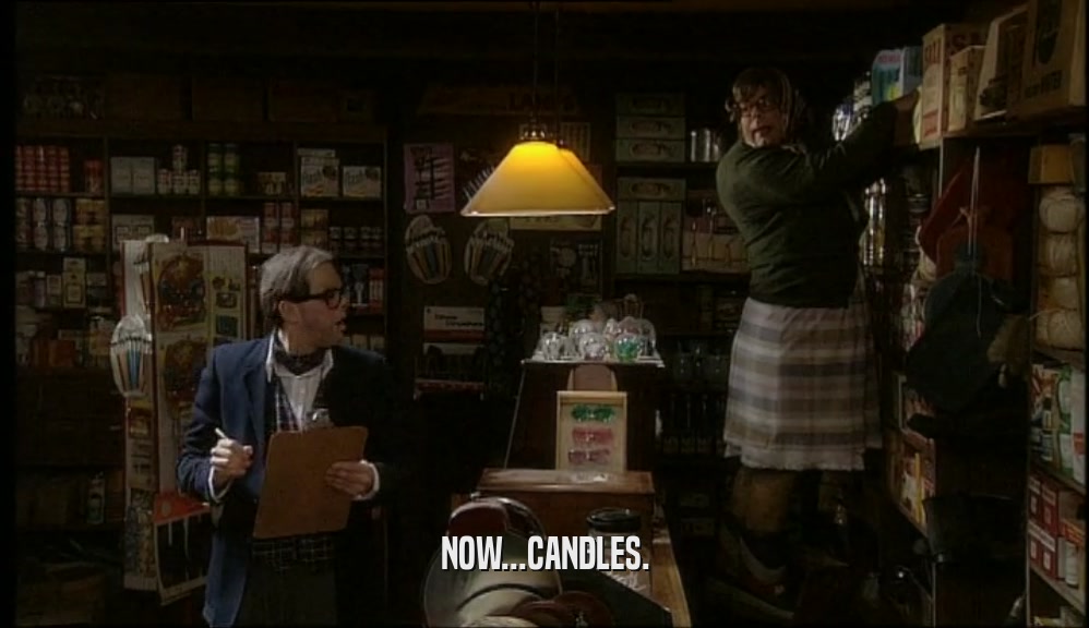 NOW...CANDLES.
  