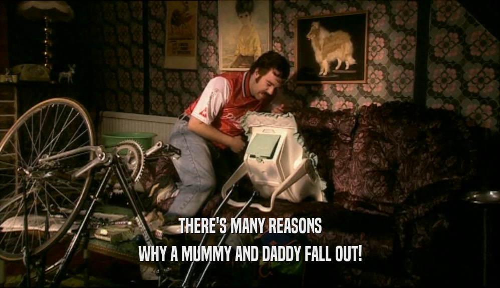 THERE'S MANY REASONS WHY A MUMMY AND DADDY FALL OUT! 