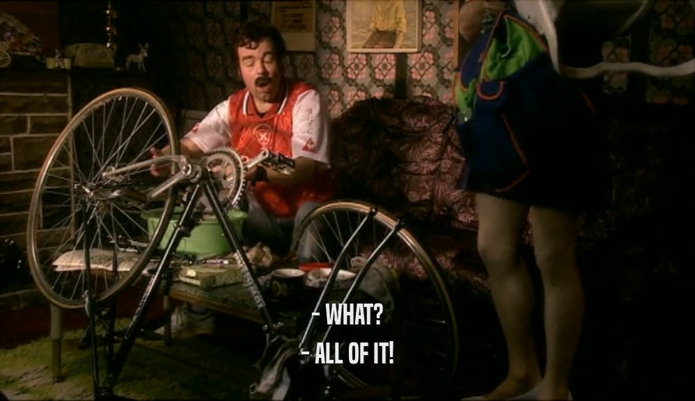 - WHAT? - ALL OF IT! 