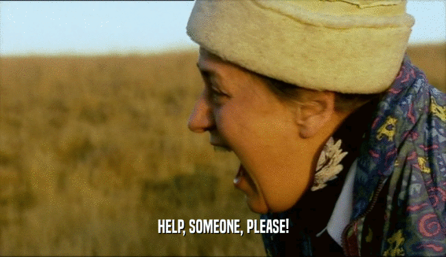 HELP, SOMEONE, PLEASE!  