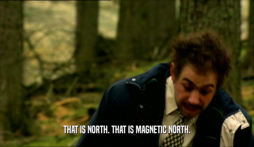 THAT IS NORTH. THAT IS MAGNETIC NORTH.  