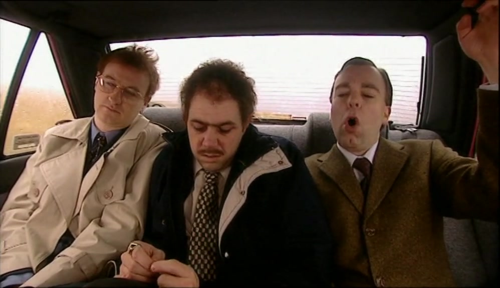 ALL THE TOP BRASS FROM HEAD OFFICE COME DOWN FOR A BIT OF MALE BONDING. 