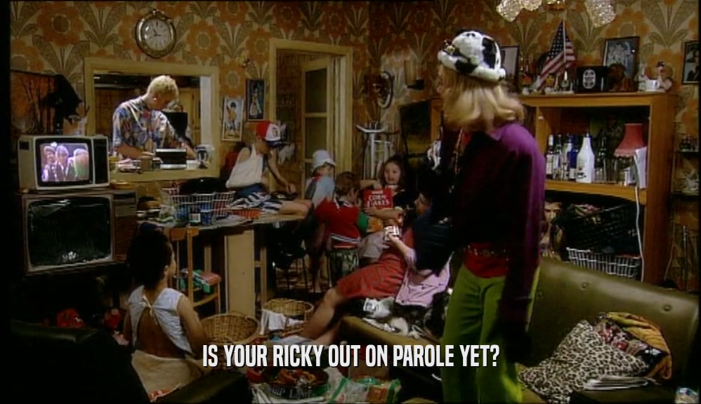 IS YOUR RICKY OUT ON PAROLE YET?  