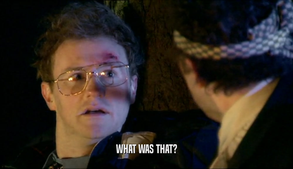 WHAT WAS THAT?  