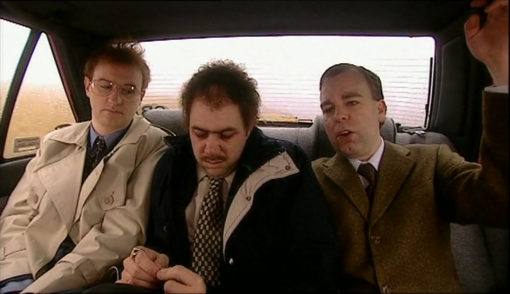 ALL THE TOP BRASS FROM HEAD OFFICE COME DOWN FOR A BIT OF MALE BONDING. 