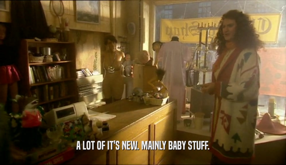 A LOT OF IT'S NEW. MAINLY BABY STUFF.  