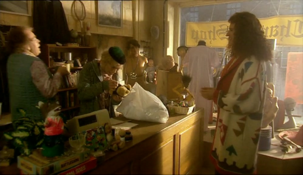 - SPECIAL MARK? - HERE WE ARE, DEAR. TWO TEAS. 