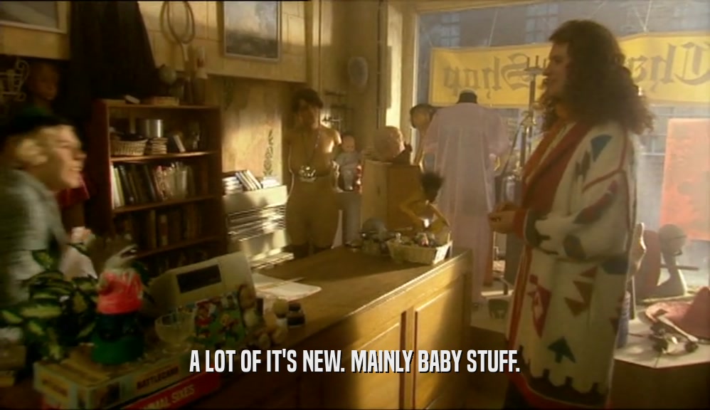 A LOT OF IT'S NEW. MAINLY BABY STUFF.  