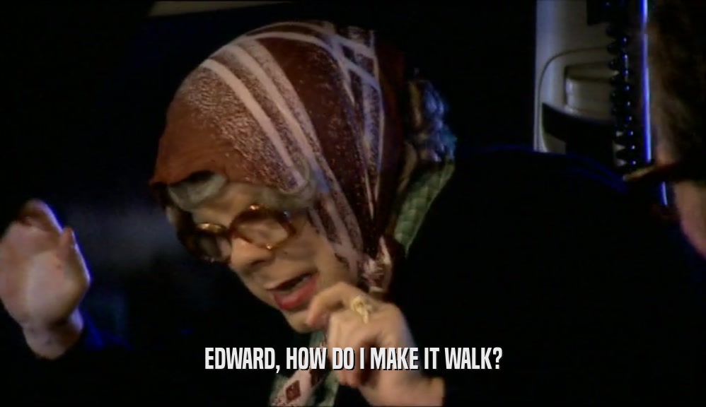 EDWARD, HOW DO I MAKE IT WALK?
  