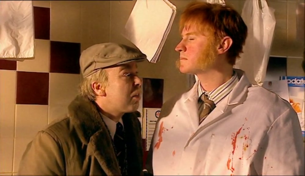 - HEALTH INSPECTORS ARE AROUND.
 - PULL YOURSELF TOGETHER, MAURICE.
 