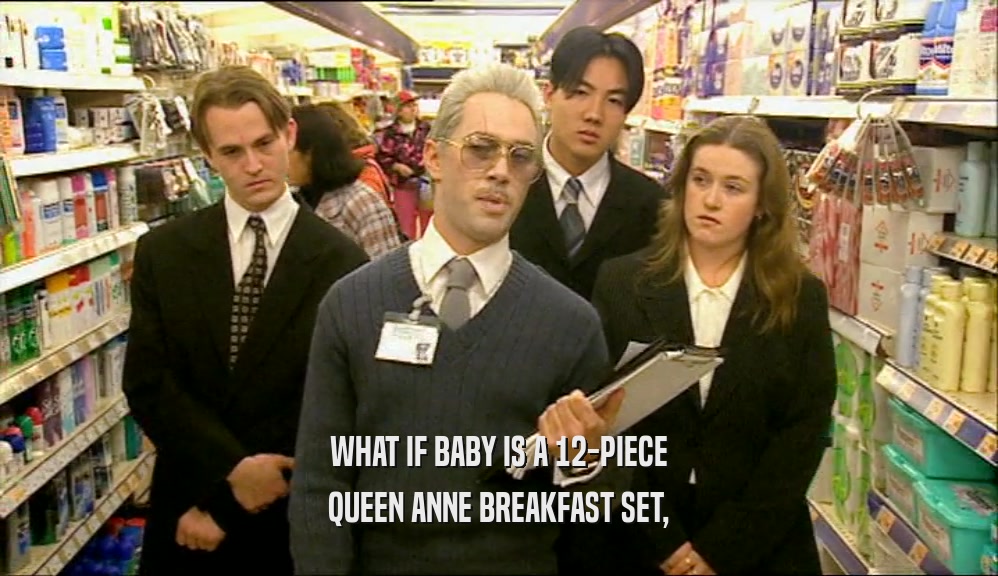 WHAT IF BABY IS A 12-PIECE QUEEN ANNE BREAKFAST SET, 
