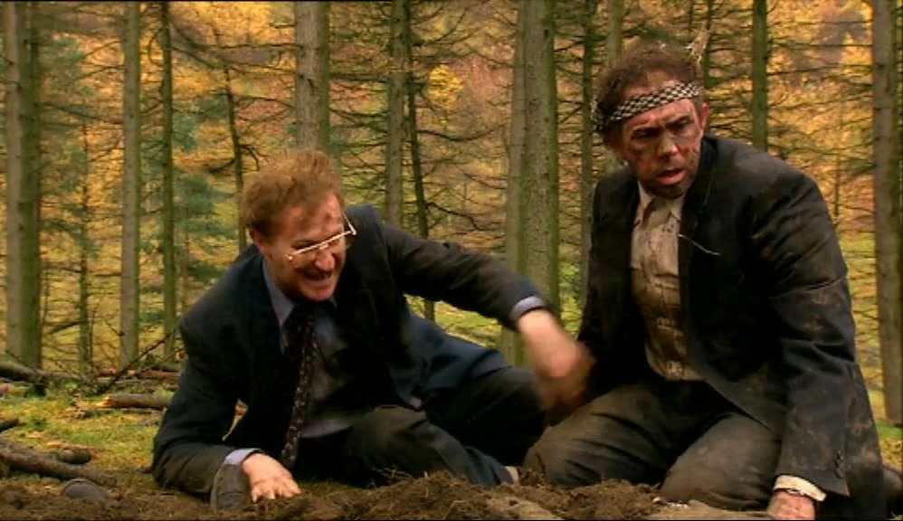 HE'S ALIVE. OH, GEOFF, THANK GOD, HE'S ALIVE. QUICK, GET HIM OUT. 