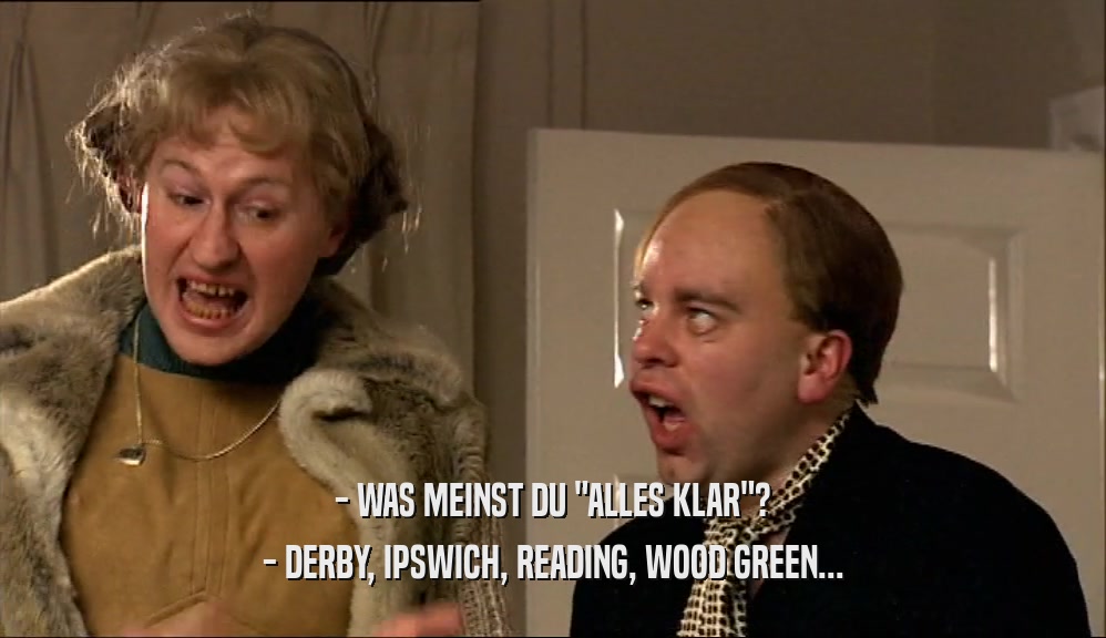 - WAS MEINST DU 