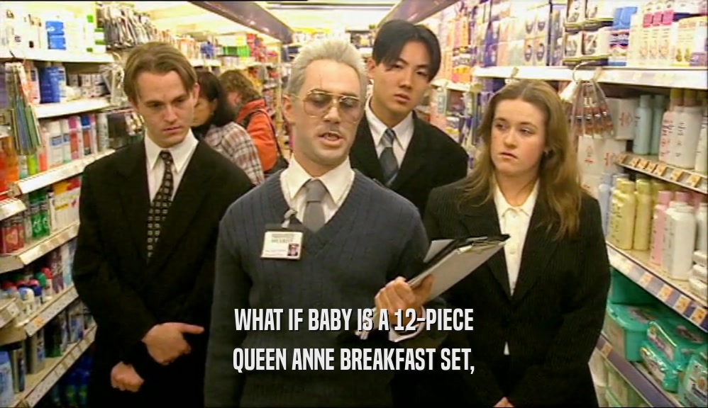 WHAT IF BABY IS A 12-PIECE QUEEN ANNE BREAKFAST SET, 