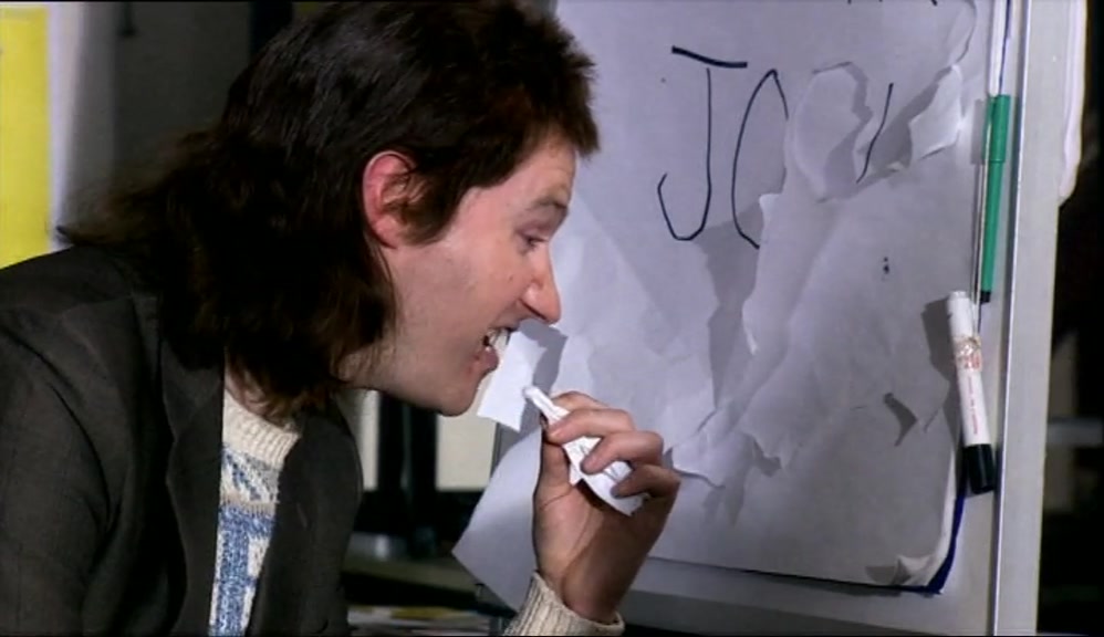 - I'M STARVING. - SO I SEE! YOU'LL EAT MY PENS NEXT! 