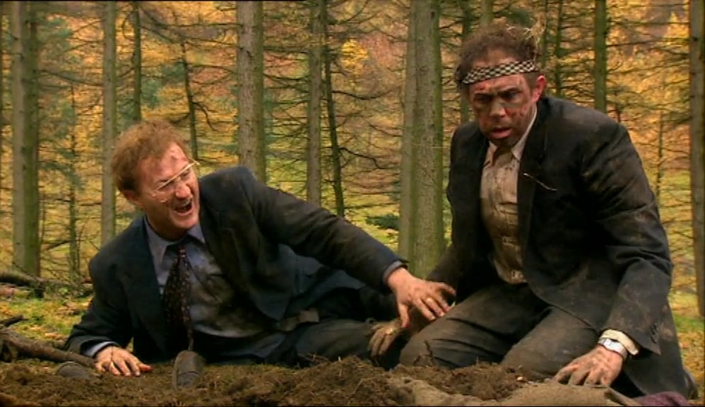 HE'S ALIVE. OH, GEOFF, THANK GOD, HE'S ALIVE. QUICK, GET HIM OUT. 