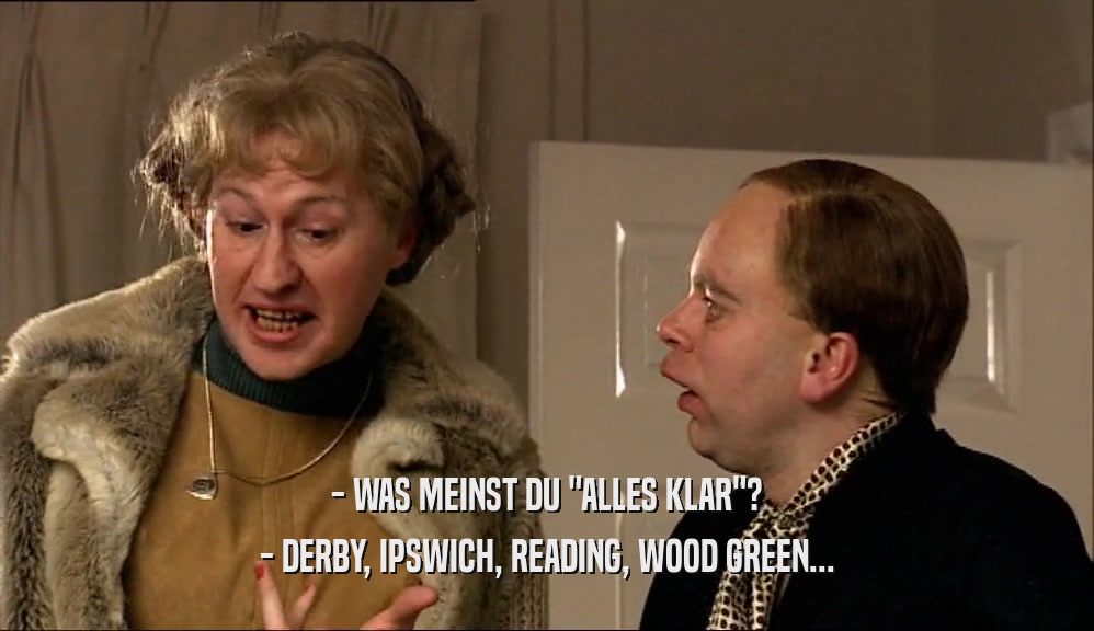 - WAS MEINST DU 