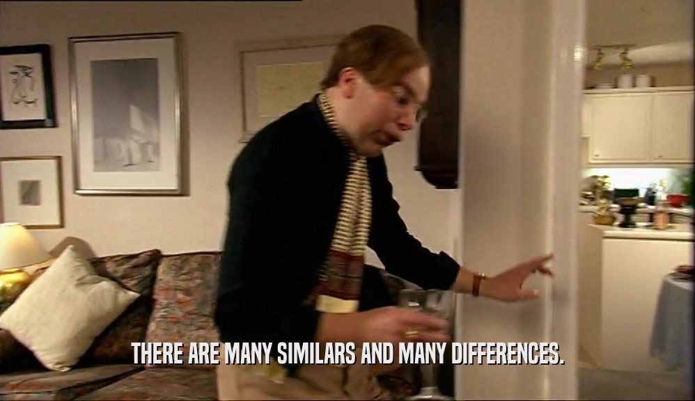 THERE ARE MANY SIMILARS AND MANY DIFFERENCES.  