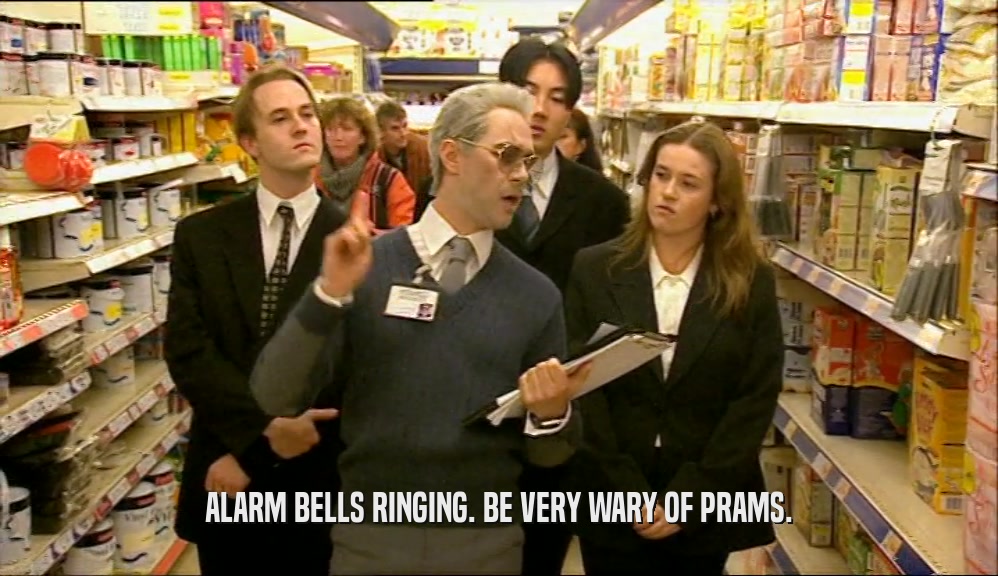 ALARM BELLS RINGING. BE VERY WARY OF PRAMS.  