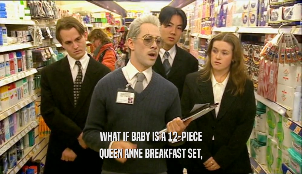 WHAT IF BABY IS A 12-PIECE QUEEN ANNE BREAKFAST SET, 