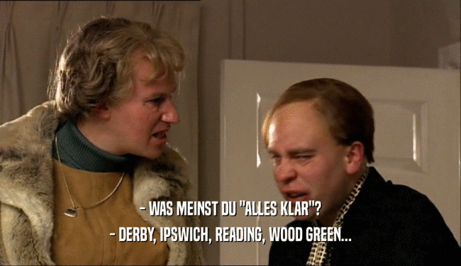 - WAS MEINST DU 