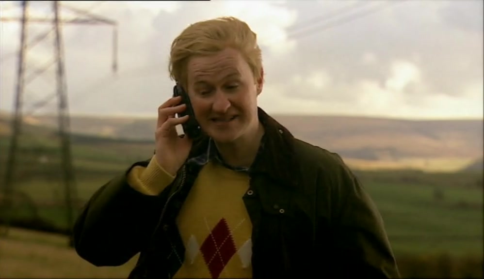 HE'S HERE. DO YOU WANT A WORD? (CRACKLING) 