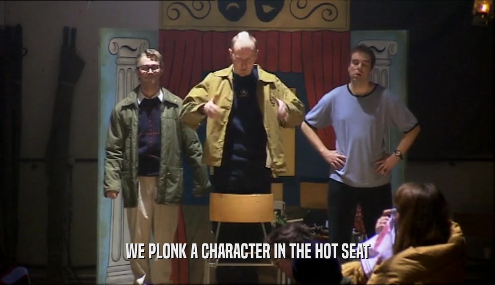 WE PLONK A CHARACTER IN THE HOT SEAT  