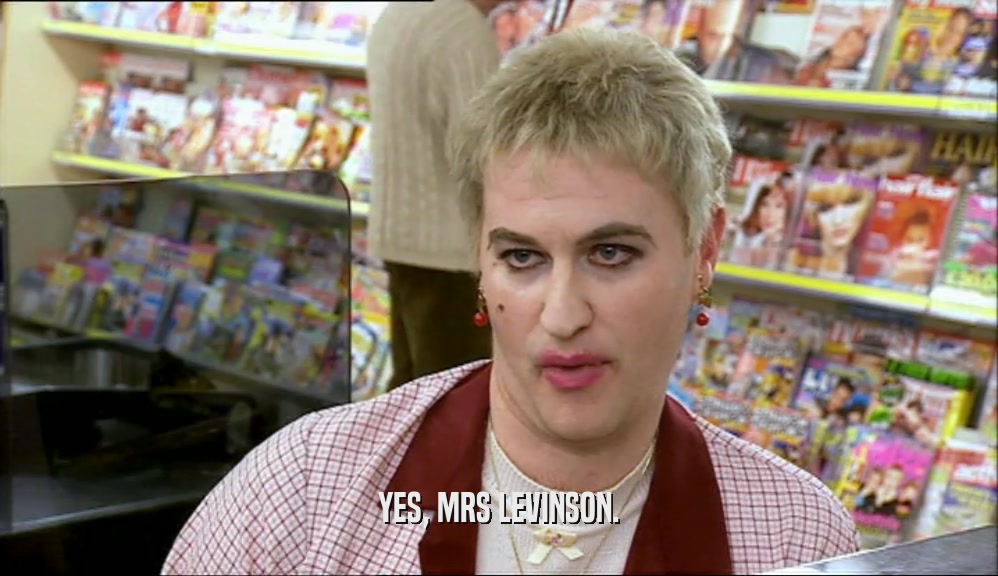 YES, MRS LEVINSON.  