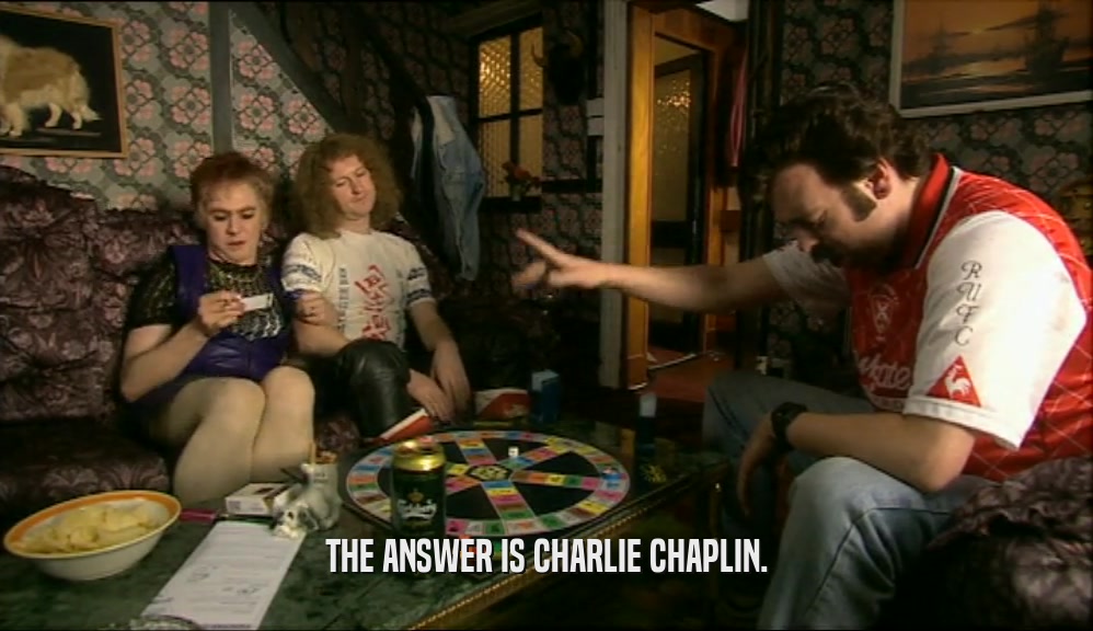 THE ANSWER IS CHARLIE CHAPLIN.  