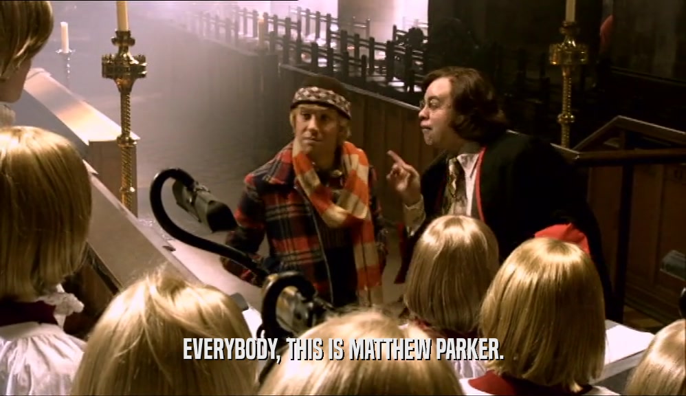 EVERYBODY, THIS IS MATTHEW PARKER.  