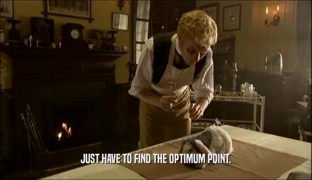 JUST HAVE TO FIND THE OPTIMUM POINT.  