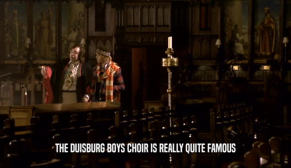 THE DUISBURG BOYS CHOIR IS REALLY QUITE FAMOUS  