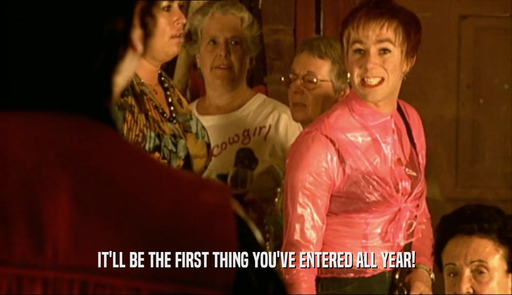 IT'LL BE THE FIRST THING YOU'VE ENTERED ALL YEAR!  