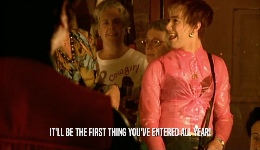 IT'LL BE THE FIRST THING YOU'VE ENTERED ALL YEAR!  
