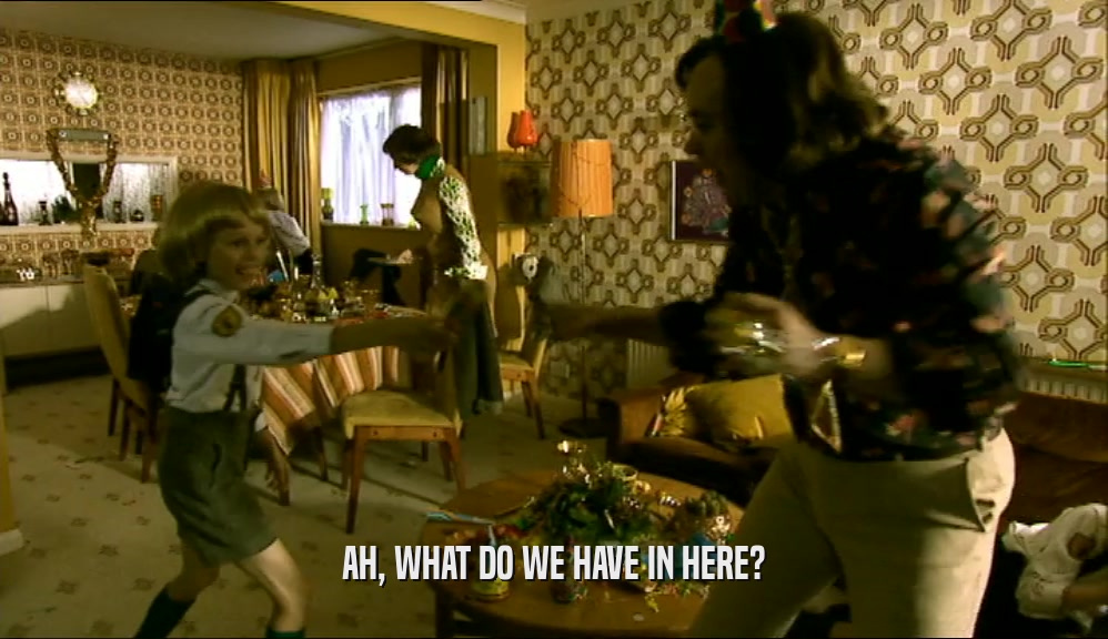 AH, WHAT DO WE HAVE IN HERE?  
