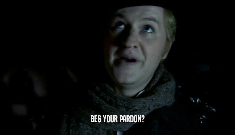 BEG YOUR PARDON?  