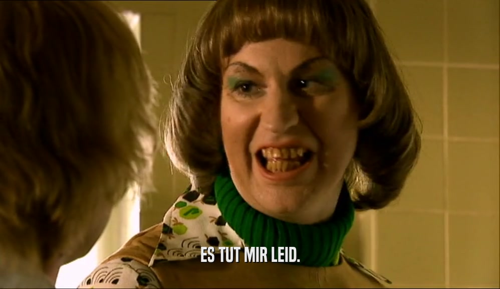 ES TUT MIR LEID.  