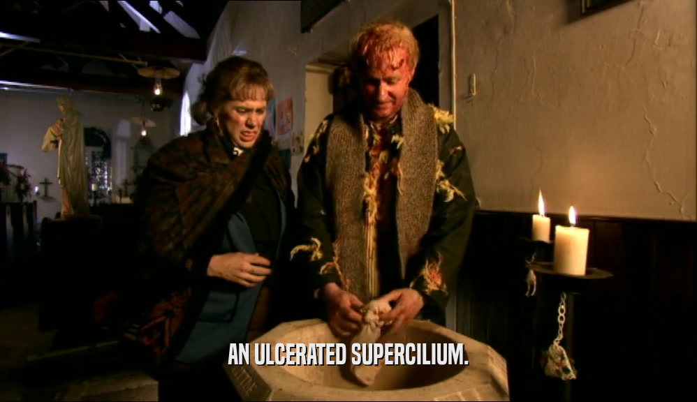 AN ULCERATED SUPERCILIUM.  