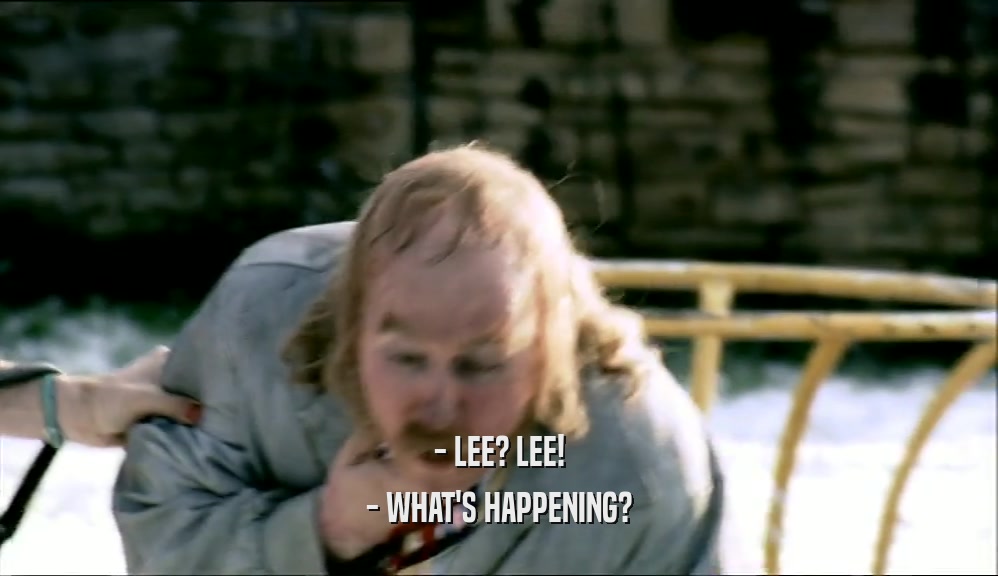 - LEE? LEE! - WHAT'S HAPPENING? 