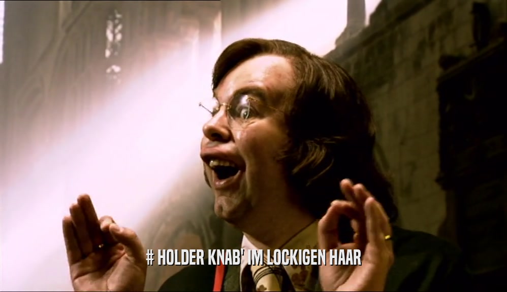 # HOLDER KNAB' IM LOCKIGEN HAAR  
